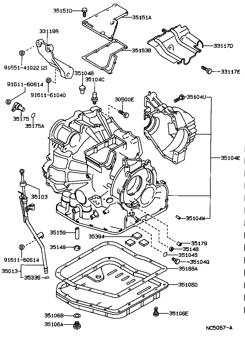  CAMRY |  TRANSMISSION CASE OIL PAN ATM