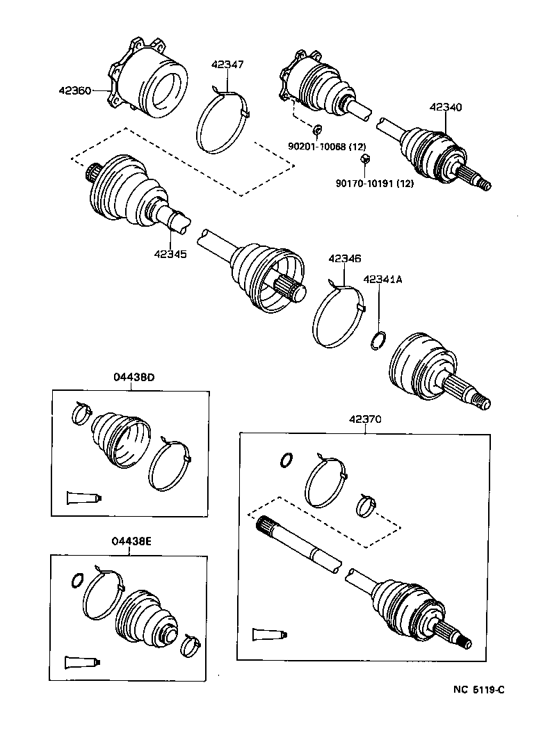 CRESSIDA |  REAR AXLE SHAFT HUB