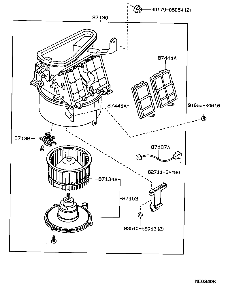  CROWN |  HEATING AIR CONDITIONING HEATER UNIT BLOWER