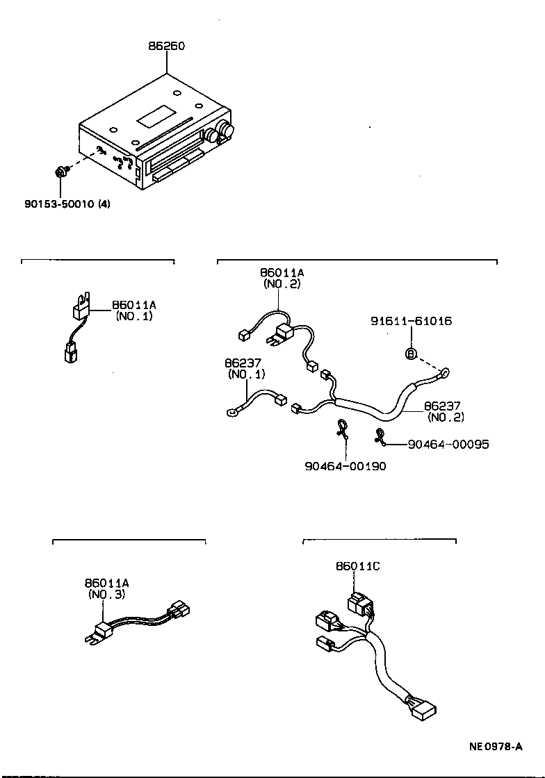  HILUX 4RUNNER 4WD |  RADIO RECEIVER AMPLIFIER CONDENSER