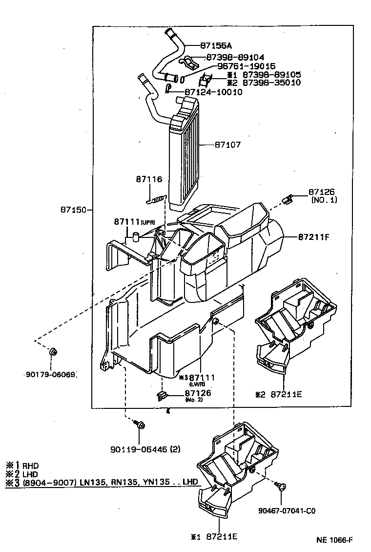  HILUX 4RUNNER 4WD |  HEATING AIR CONDITIONING HEATER UNIT BLOWER
