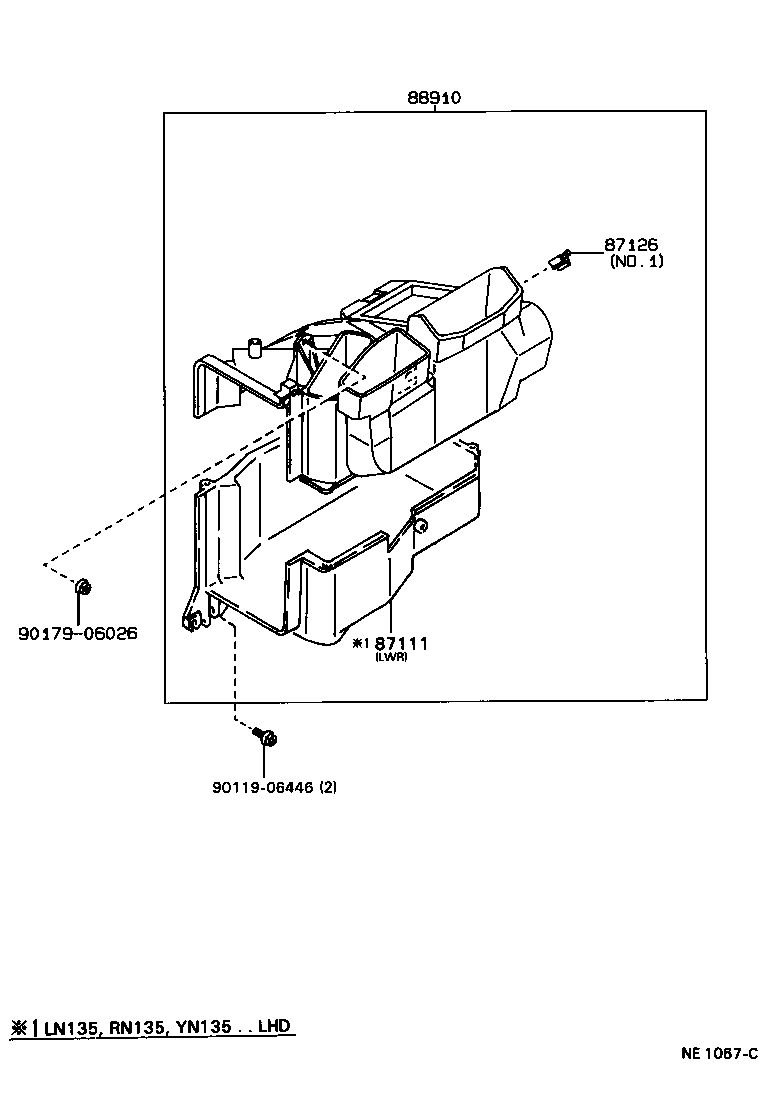  HILUX 4RUNNER 4WD |  HEATING AIR CONDITIONING HEATER UNIT BLOWER