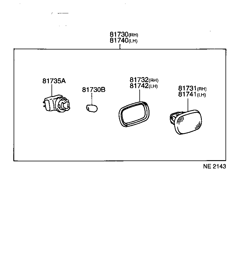  STARLET |  SIDE TURN SIGNAL LAMP OUTER MIRROR LAMP