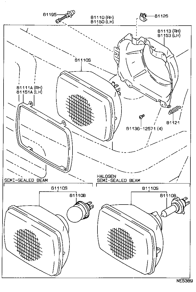  HILUX 2WD |  HEADLAMP