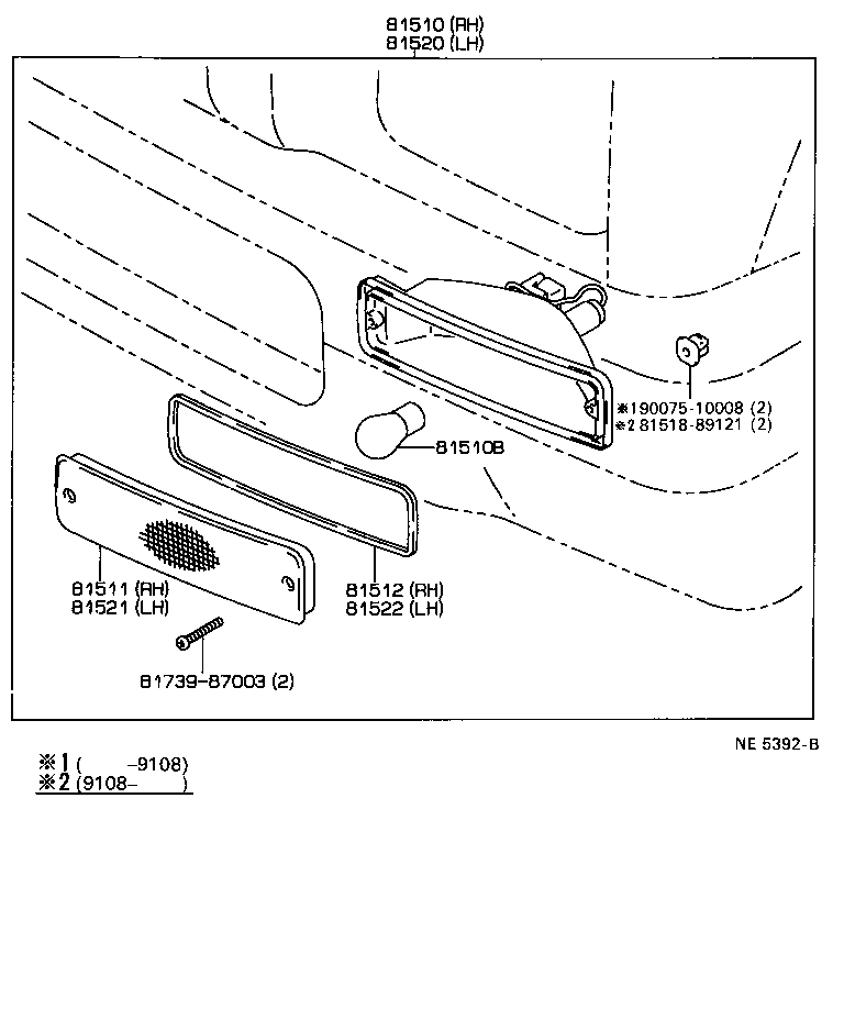  HILUX 2WD |  FRONT TURN SIGNAL LAMP