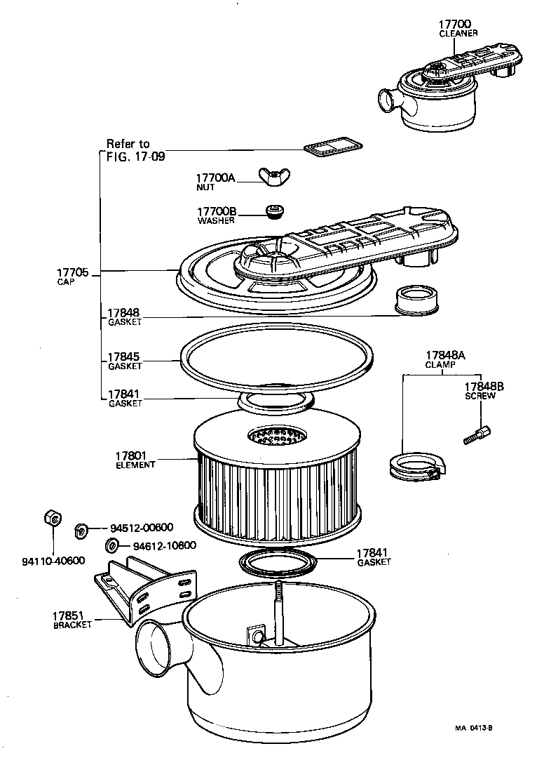  LAND CRUISER 40 45 55 |  AIR CLEANER