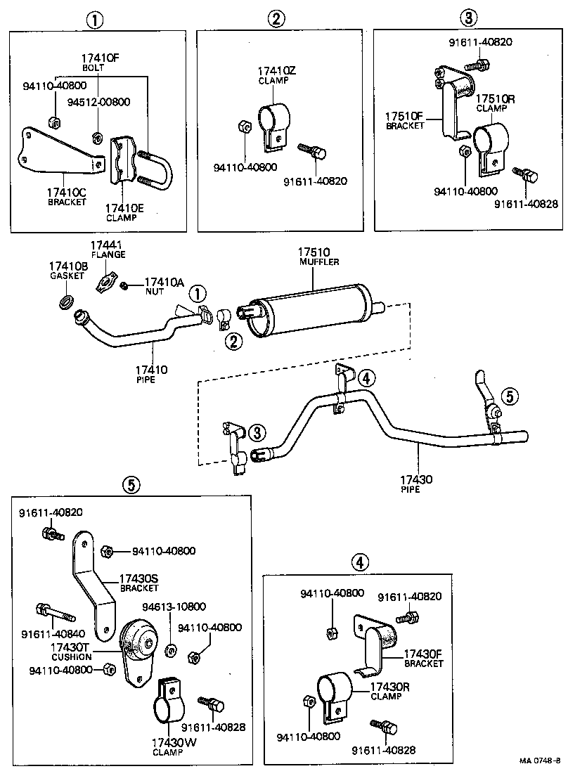  TOYOACE |  EXHAUST PIPE