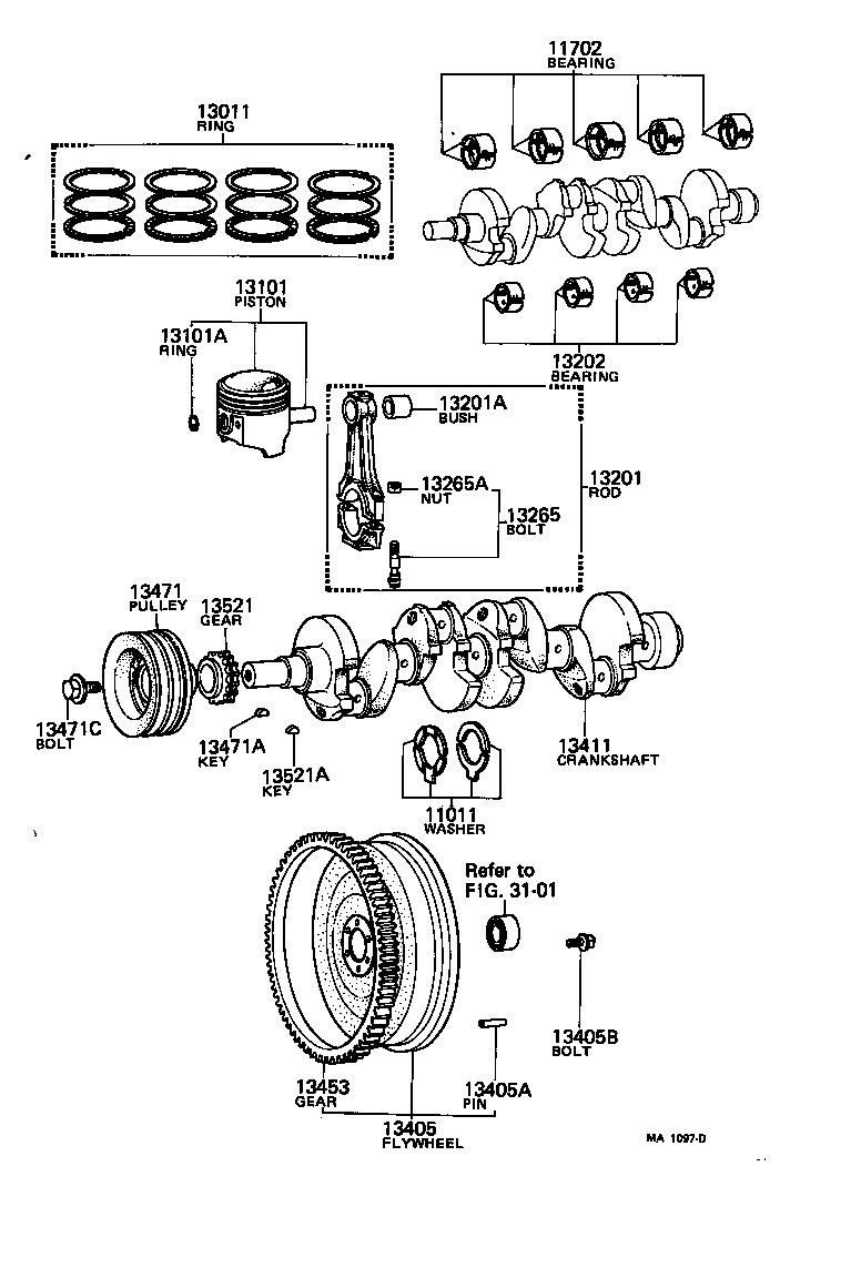  CELICA |  CRANKSHAFT PISTON