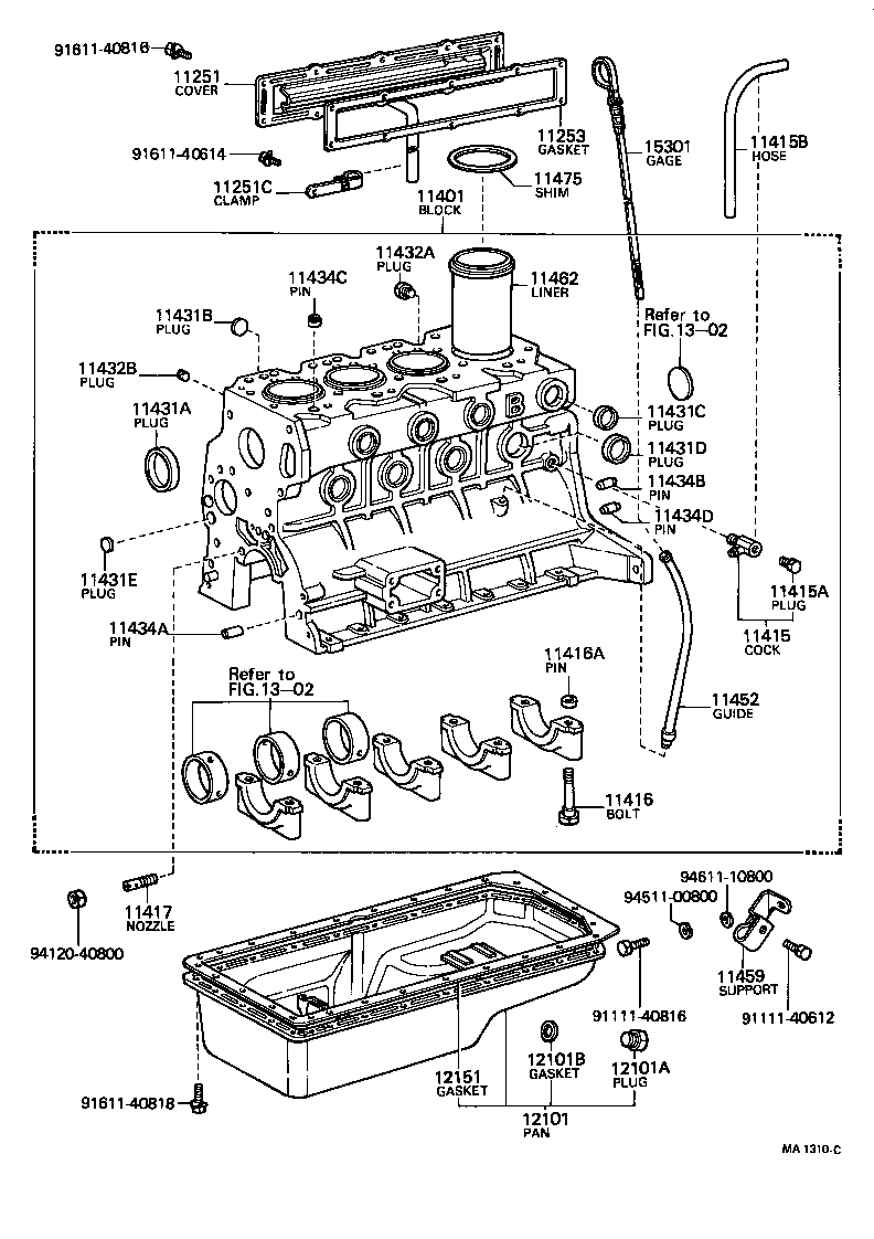  LAND CRUISER 40 45 55 |  CYLINDER BLOCK