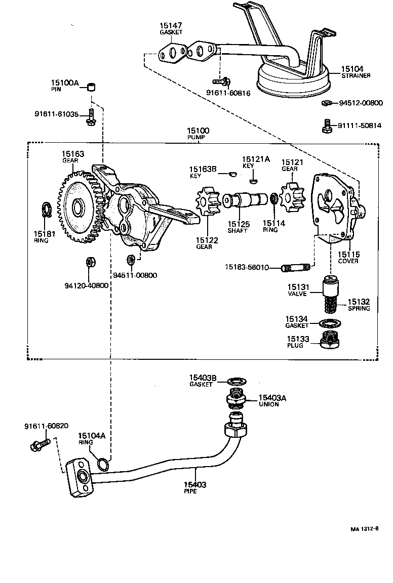  LAND CRUISER 40 45 55 |  ENGINE OIL PUMP