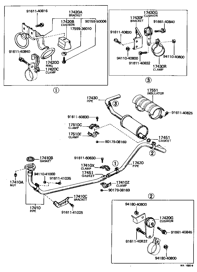  LAND CRUISER 40 45 55 |  EXHAUST PIPE