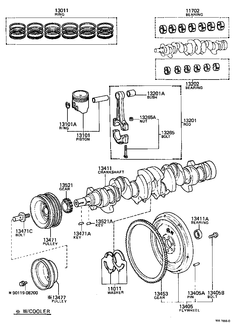  CROWN |  CRANKSHAFT PISTON