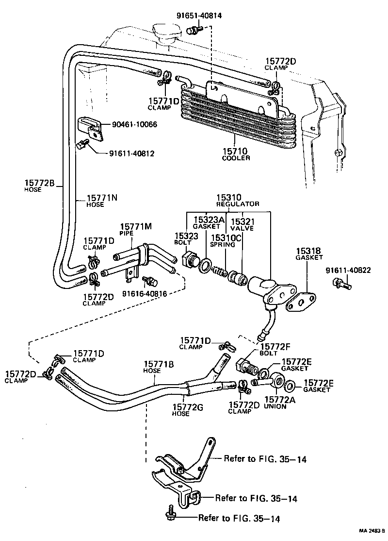  CROWN |  ENGINE OIL COOLER