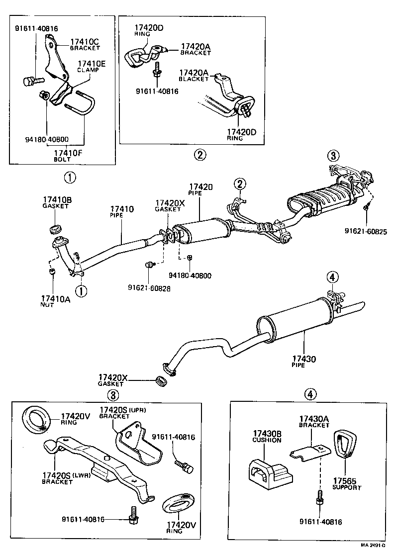  CROWN |  EXHAUST PIPE