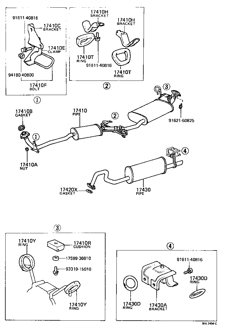  CROWN |  EXHAUST PIPE