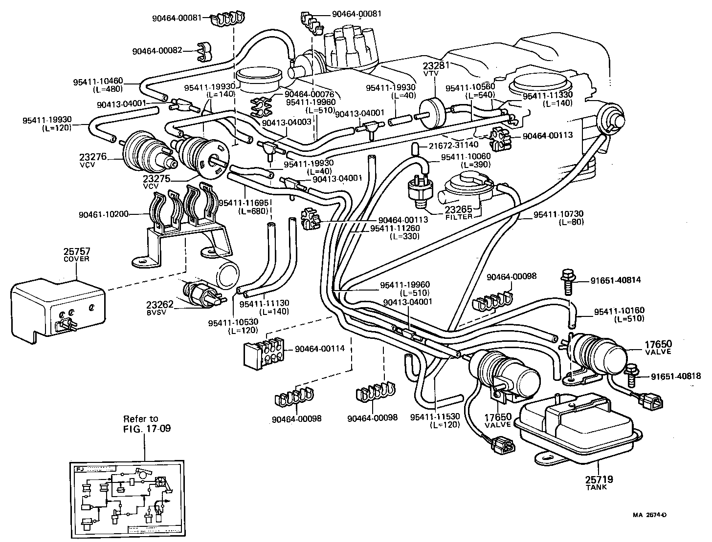  LAND CRUISER 40 45 55 |  VACUUM PIPING
