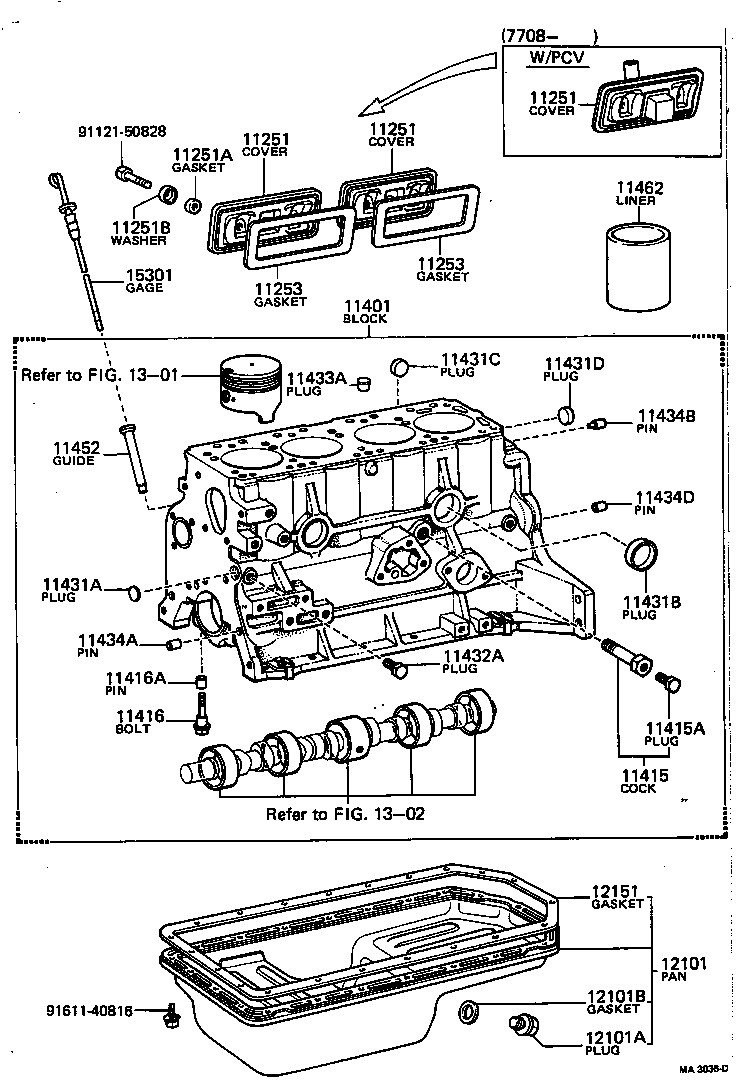  TOYOACE |  CYLINDER BLOCK