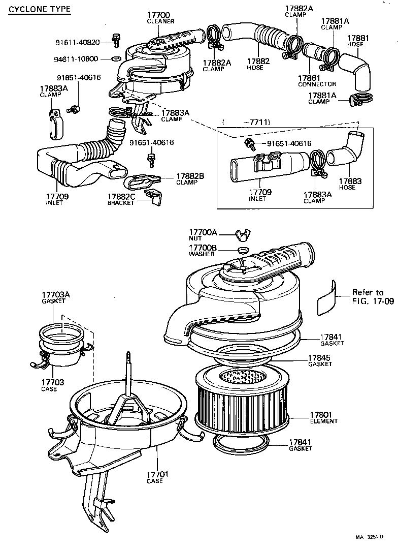  LAND CRUISER 40 45 55 |  AIR CLEANER