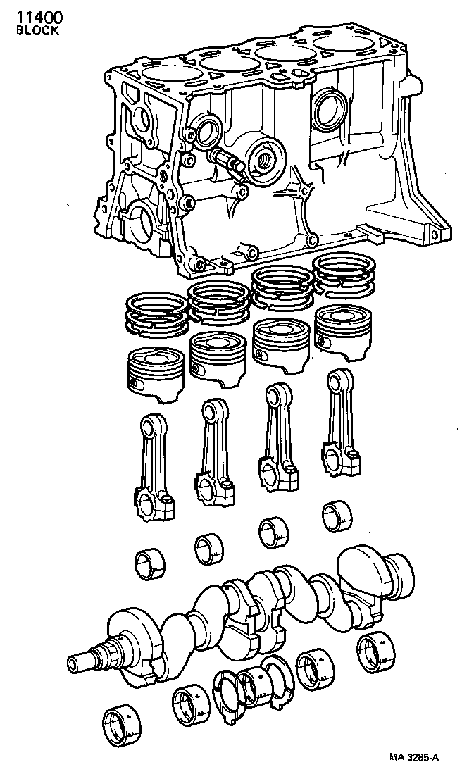  TERCEL |  SHORT BLOCK ASSEMBLY