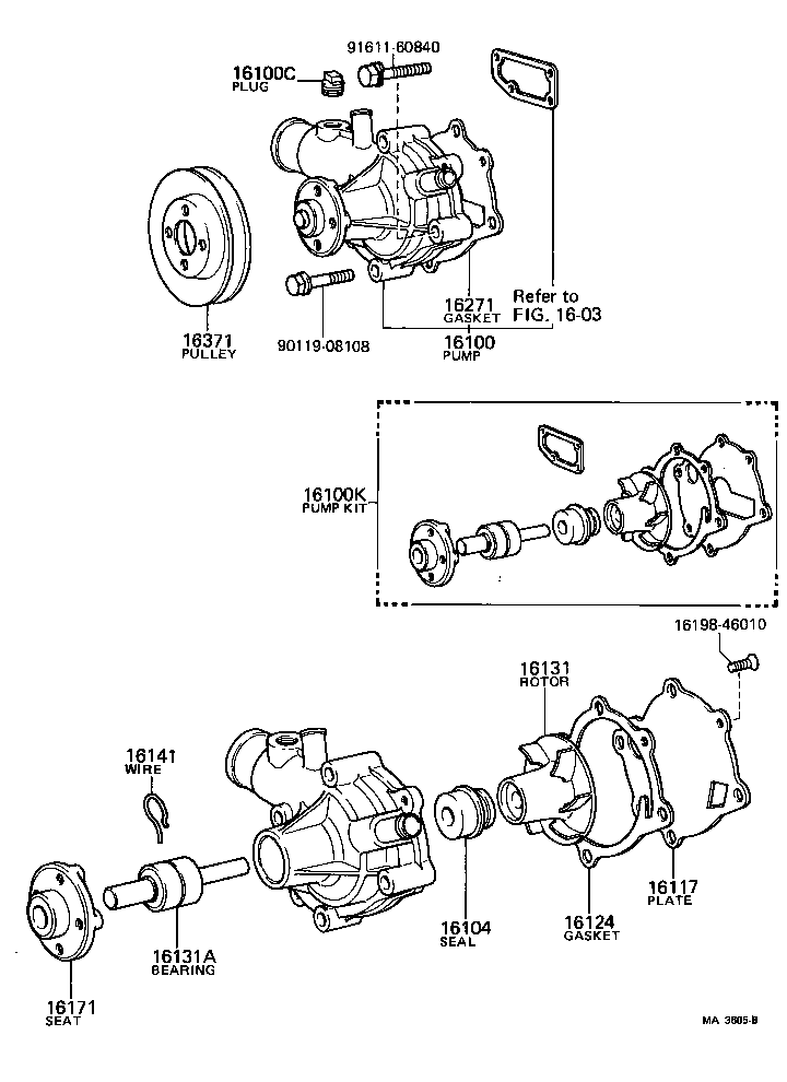  TOYOACE |  WATER PUMP