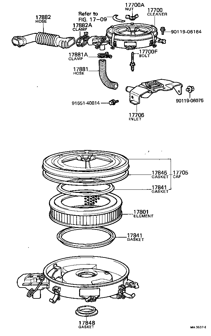  TERCEL |  AIR CLEANER