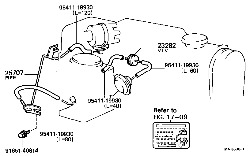  TERCEL |  VACUUM PIPING