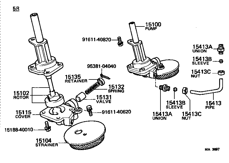  TOYOACE |  ENGINE OIL PUMP