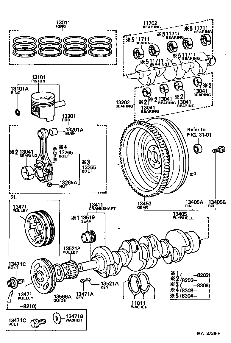  TOYOACE |  CRANKSHAFT PISTON