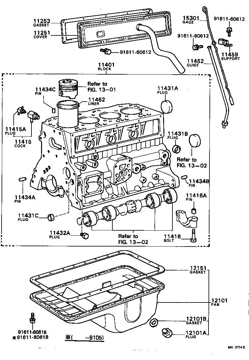  TOYOACE |  CYLINDER BLOCK