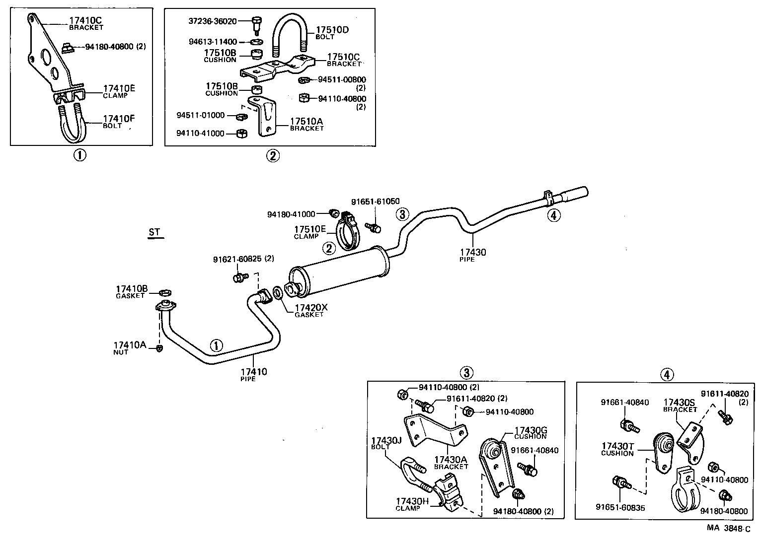 TOYOACE |  EXHAUST PIPE