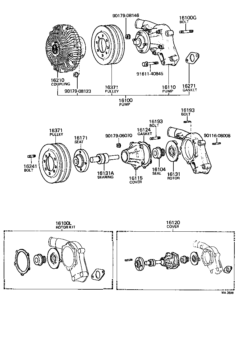  CROWN |  WATER PUMP