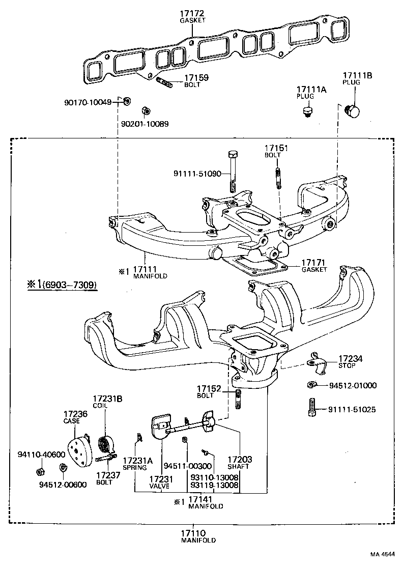  LAND CRUISER 40 45 55 |  MANIFOLD