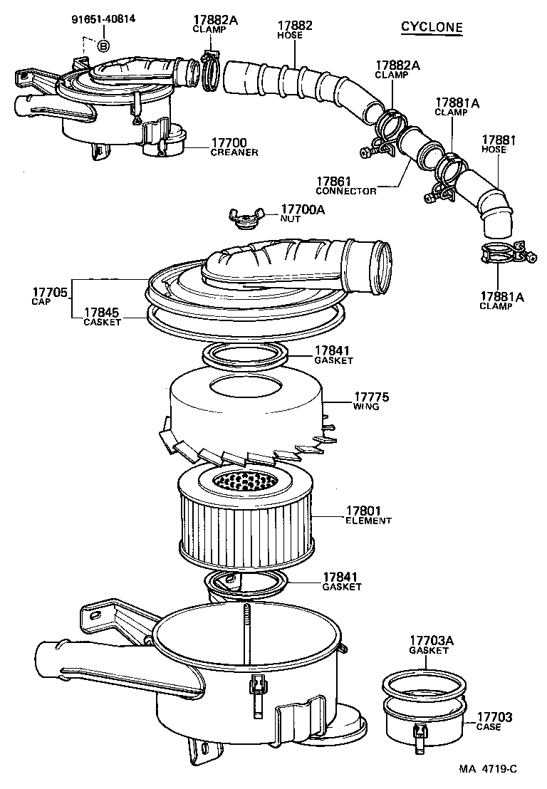  LAND CRUISER 60 |  AIR CLEANER