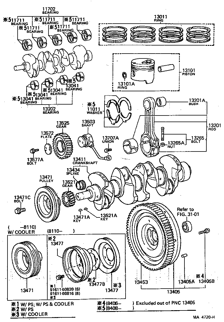  LAND CRUISER 40 |  CRANKSHAFT PISTON