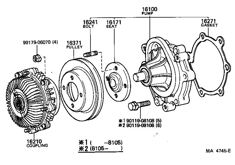  CROWN |  WATER PUMP