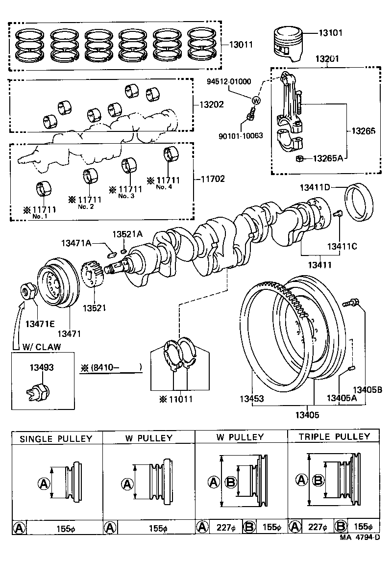  LAND CRUISER 40 |  CRANKSHAFT PISTON