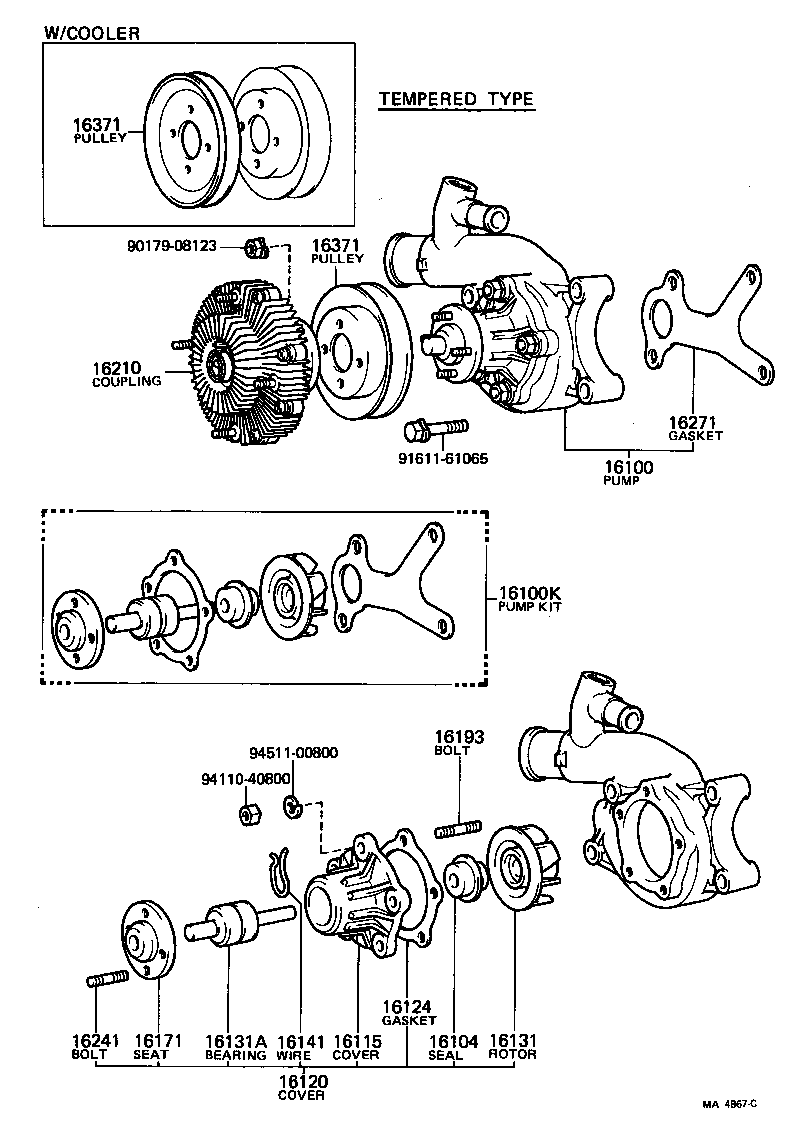  LAND CRUISER 40 |  WATER PUMP