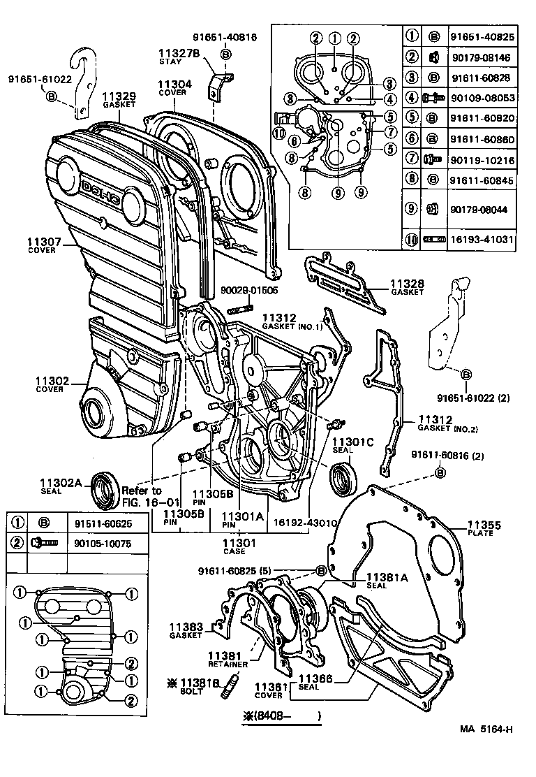  CROWN |  TIMING GEAR COVER REAR END PLATE