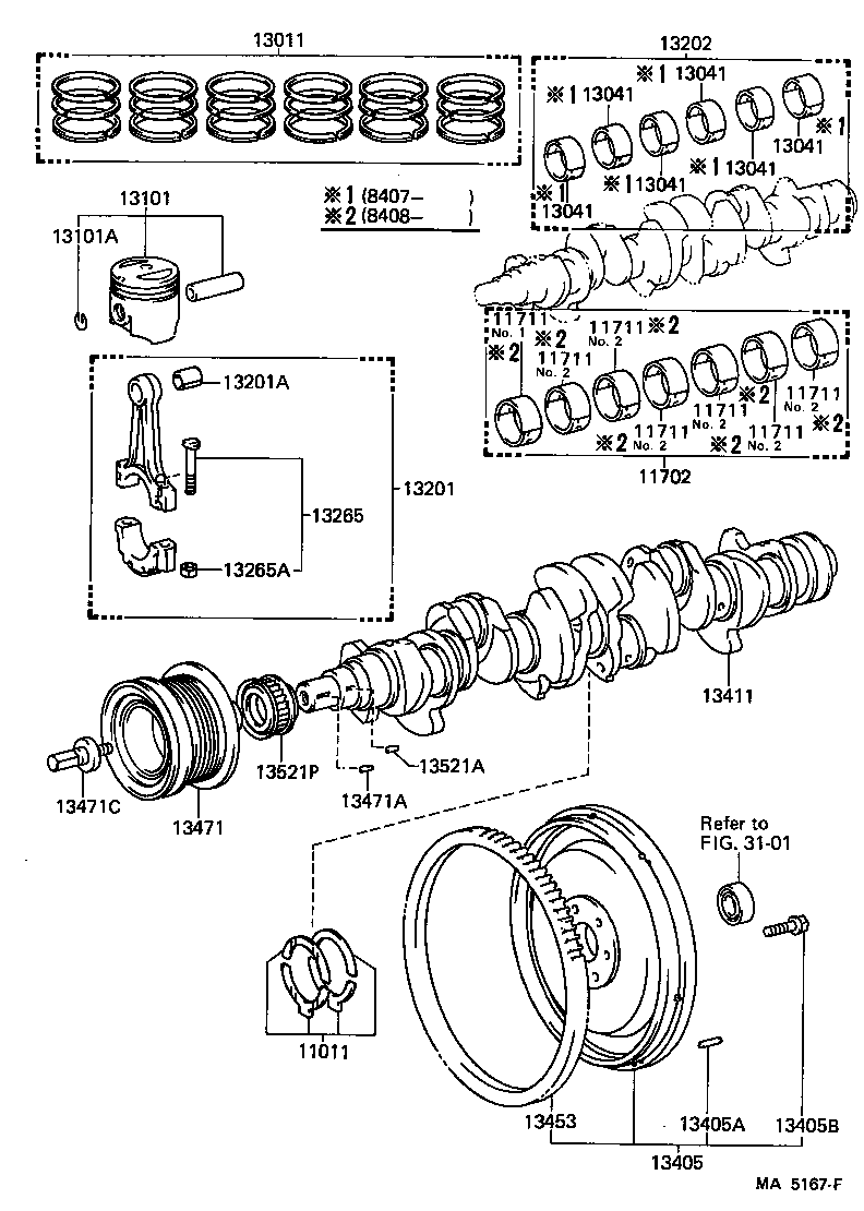  CELICA |  CRANKSHAFT PISTON