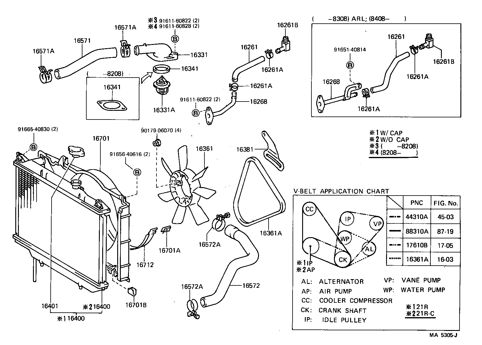  CELICA |  RADIATOR WATER OUTLET