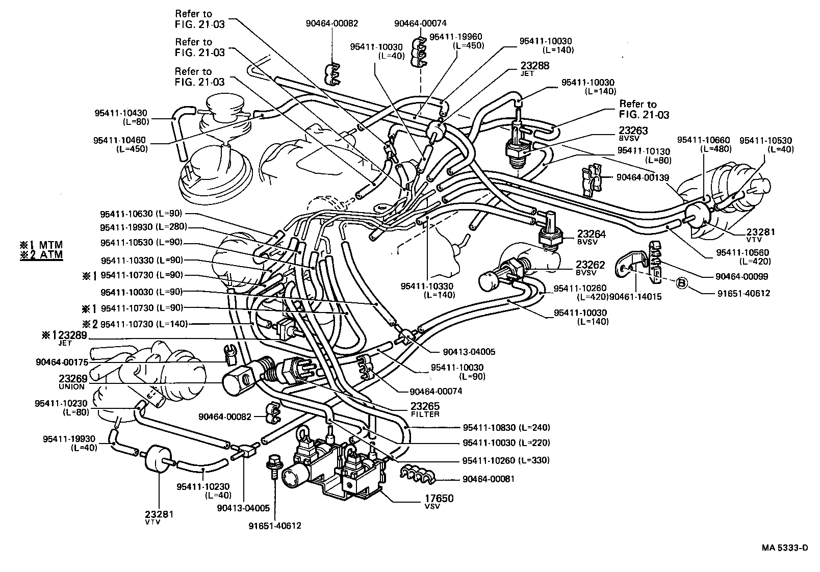  CELICA |  VACUUM PIPING