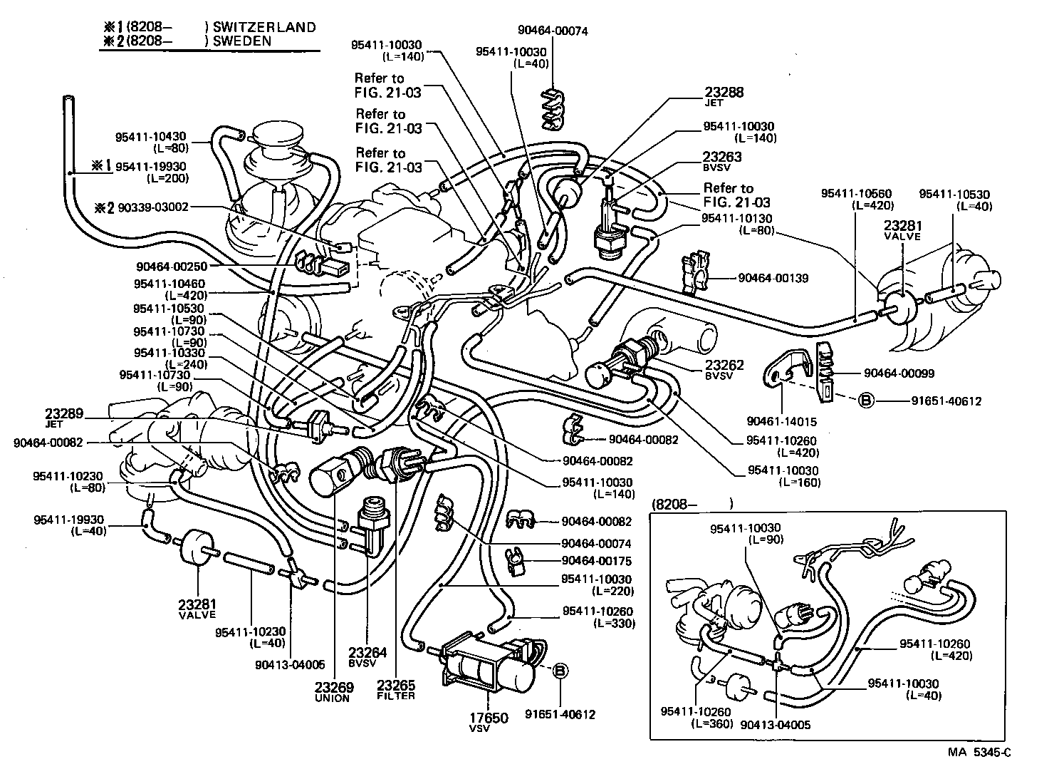  CELICA |  VACUUM PIPING