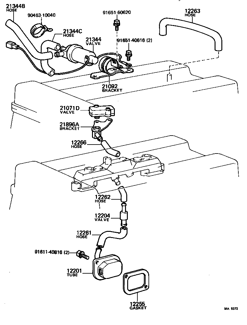  CELICA |  VENTILATION HOSE