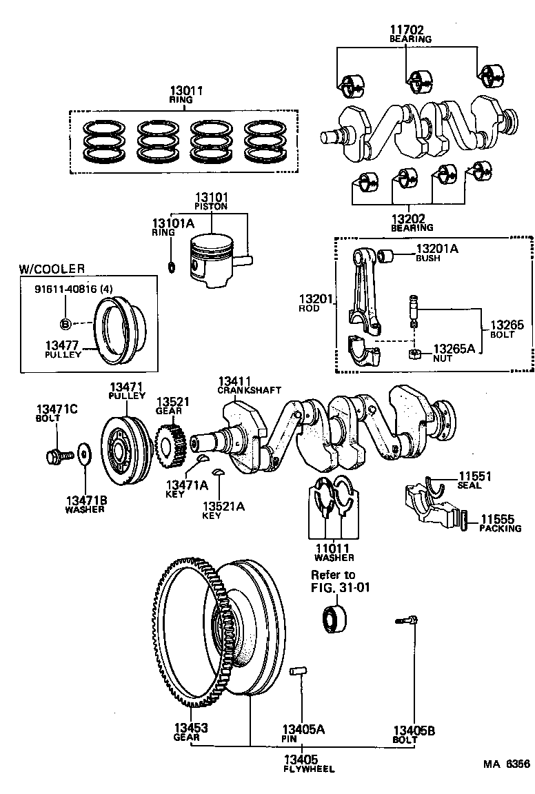  HIACE |  CRANKSHAFT PISTON