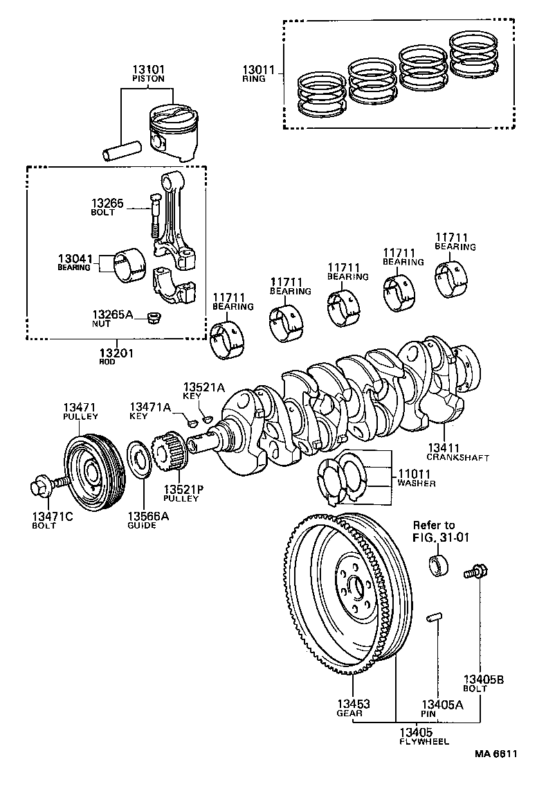  CELICA |  CRANKSHAFT PISTON