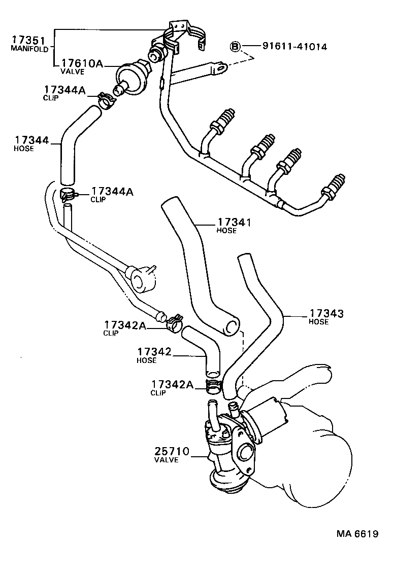  CELICA |  MANIFOLD AIR INJECTION SYSTEM