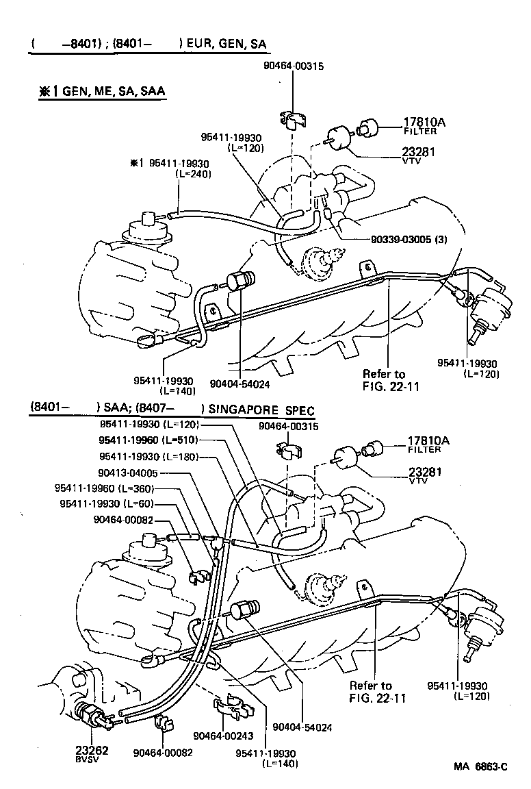  CELICA |  VACUUM PIPING