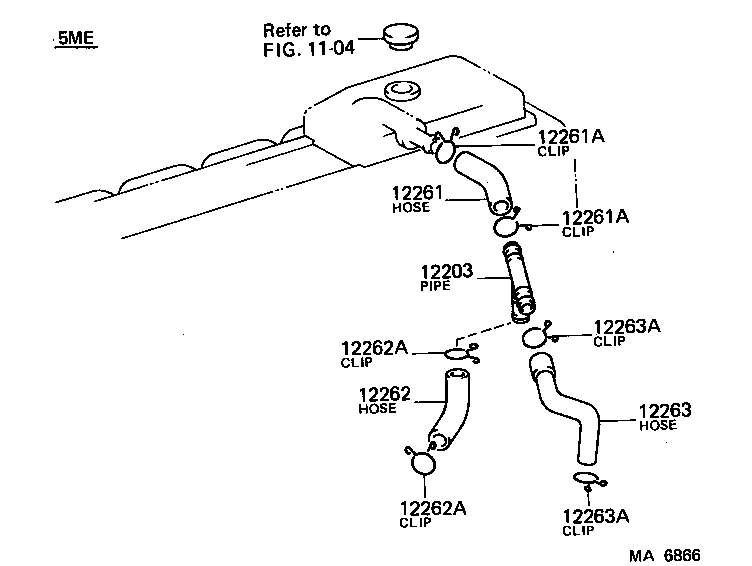  CELICA |  VENTILATION HOSE
