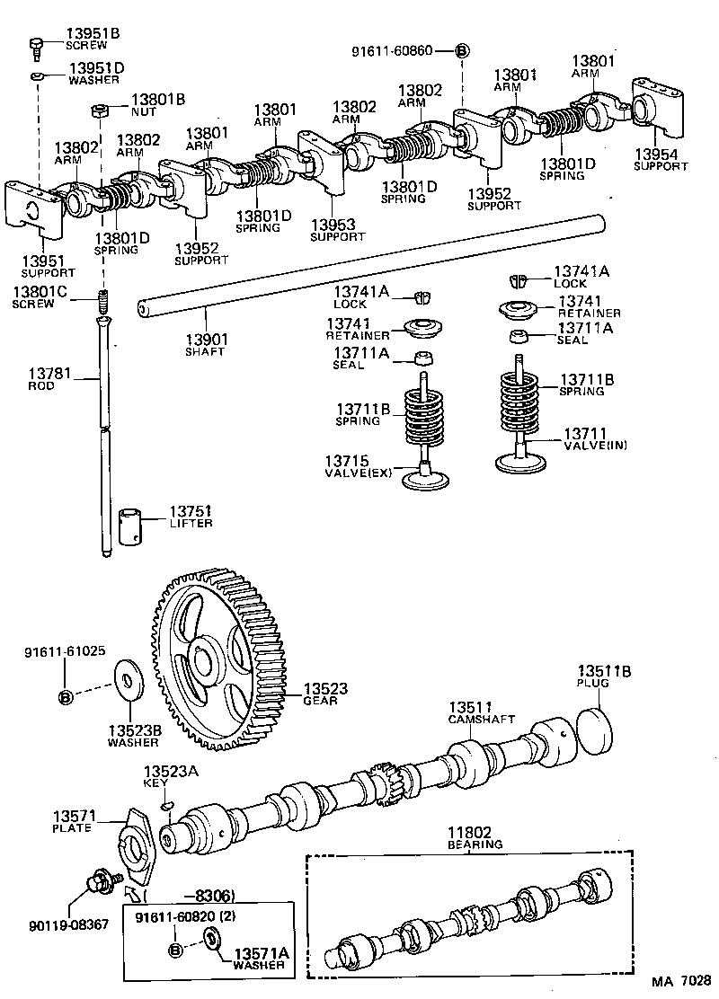  TOYOACE |  CAMSHAFT VALVE
