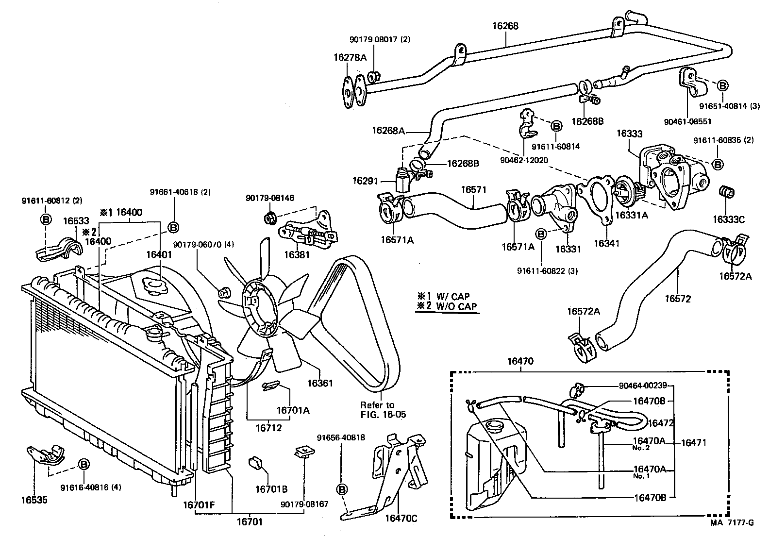  CROWN |  RADIATOR WATER OUTLET